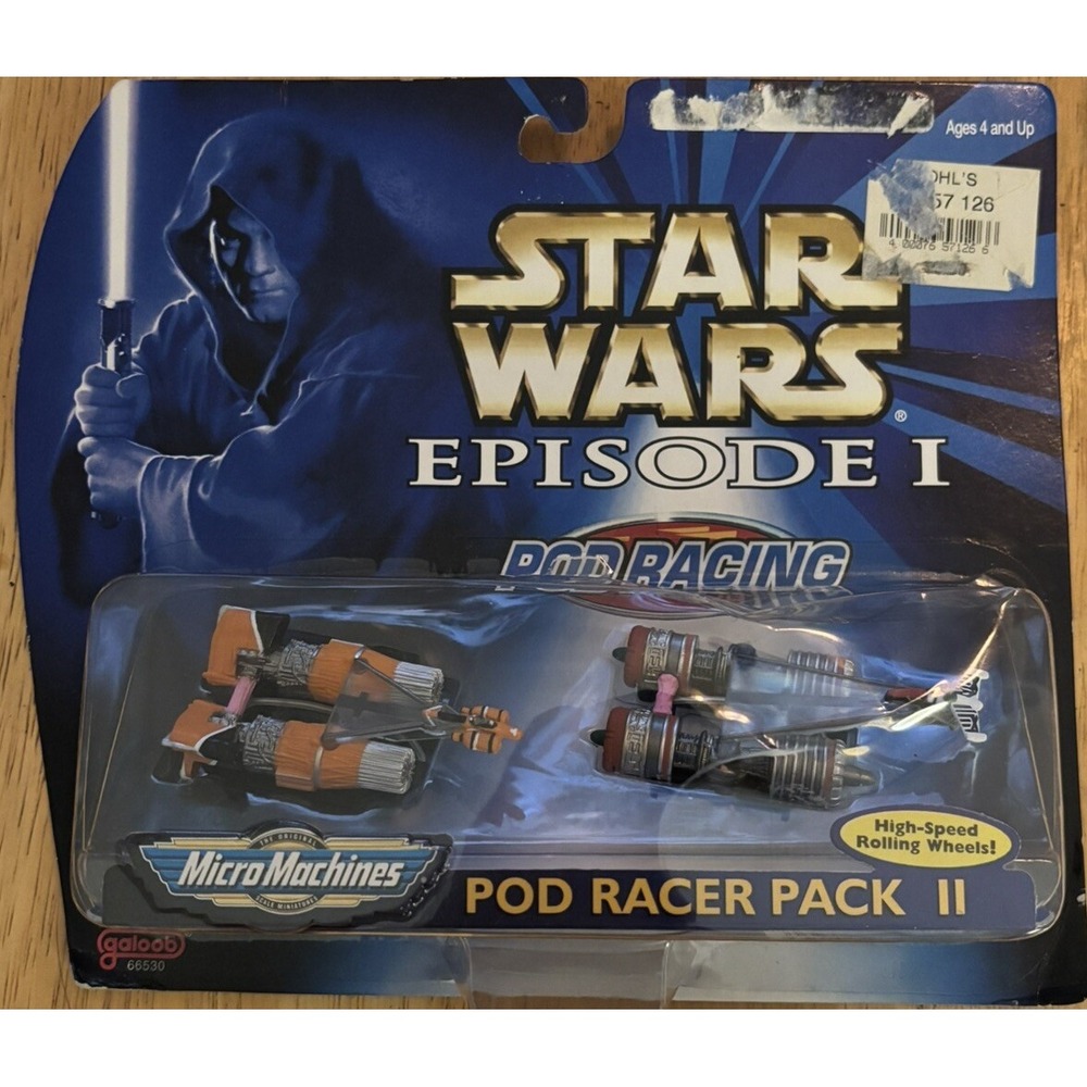 Star Wars Episode l Micro Machines Pod Racer Pack 2 Galoob 1998 NEW SEALED